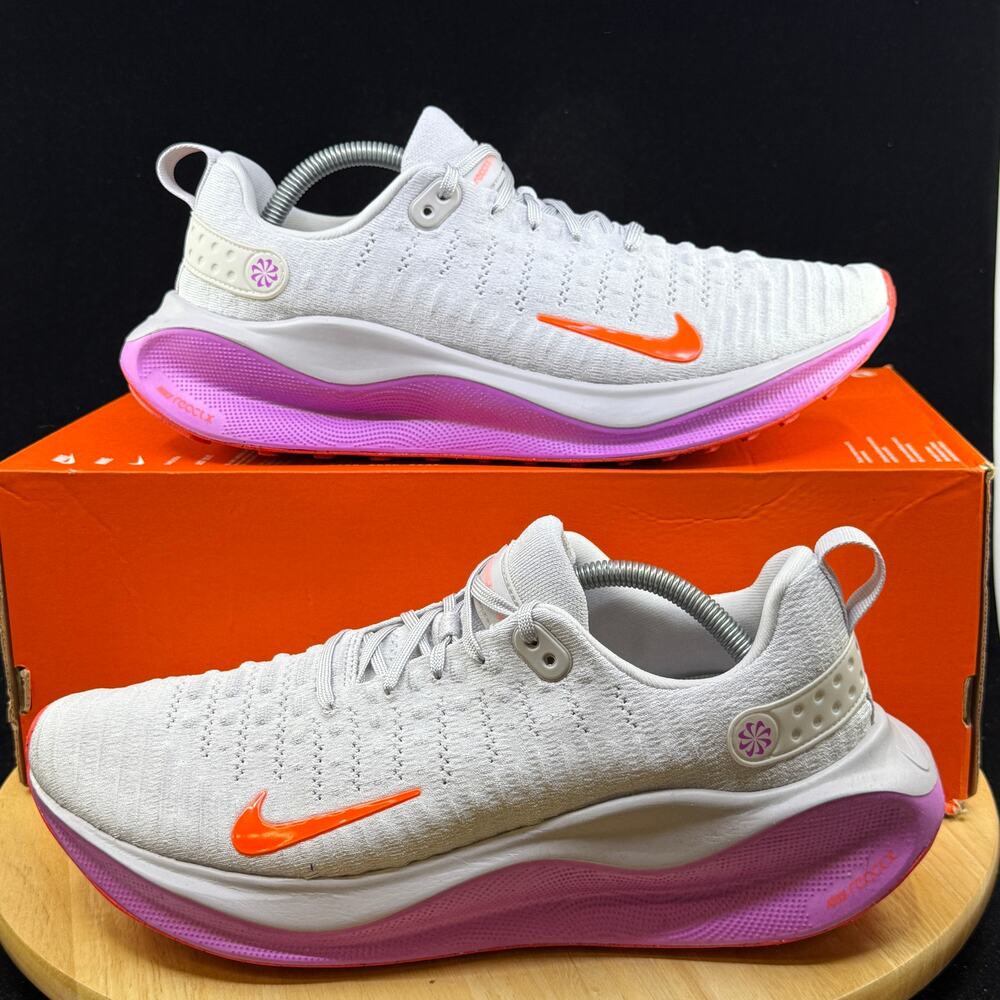 Nike Reactx Infinity Run 4 'Vast Grey/Violet' Shoes Size 7M / 8.5W DR2665-011